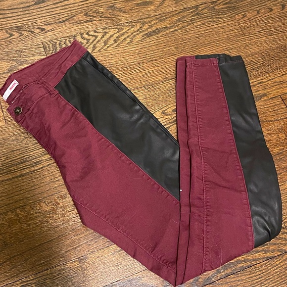 half-leather skinny pants - Picture 2 of 8